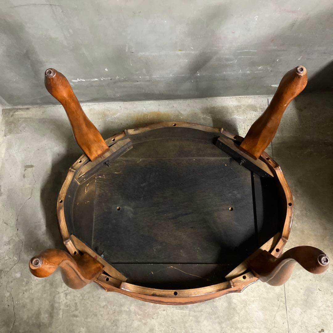 アンティーク センターテーブル 猫脚 ネコ足 ローテーブル