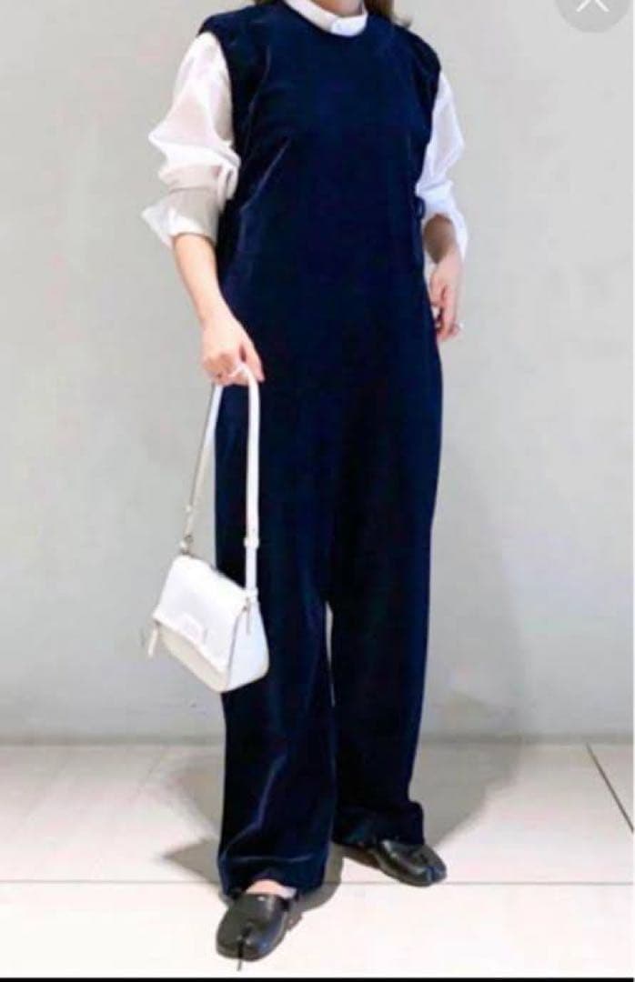 BACCA コットンベロアジャージーオールインワン