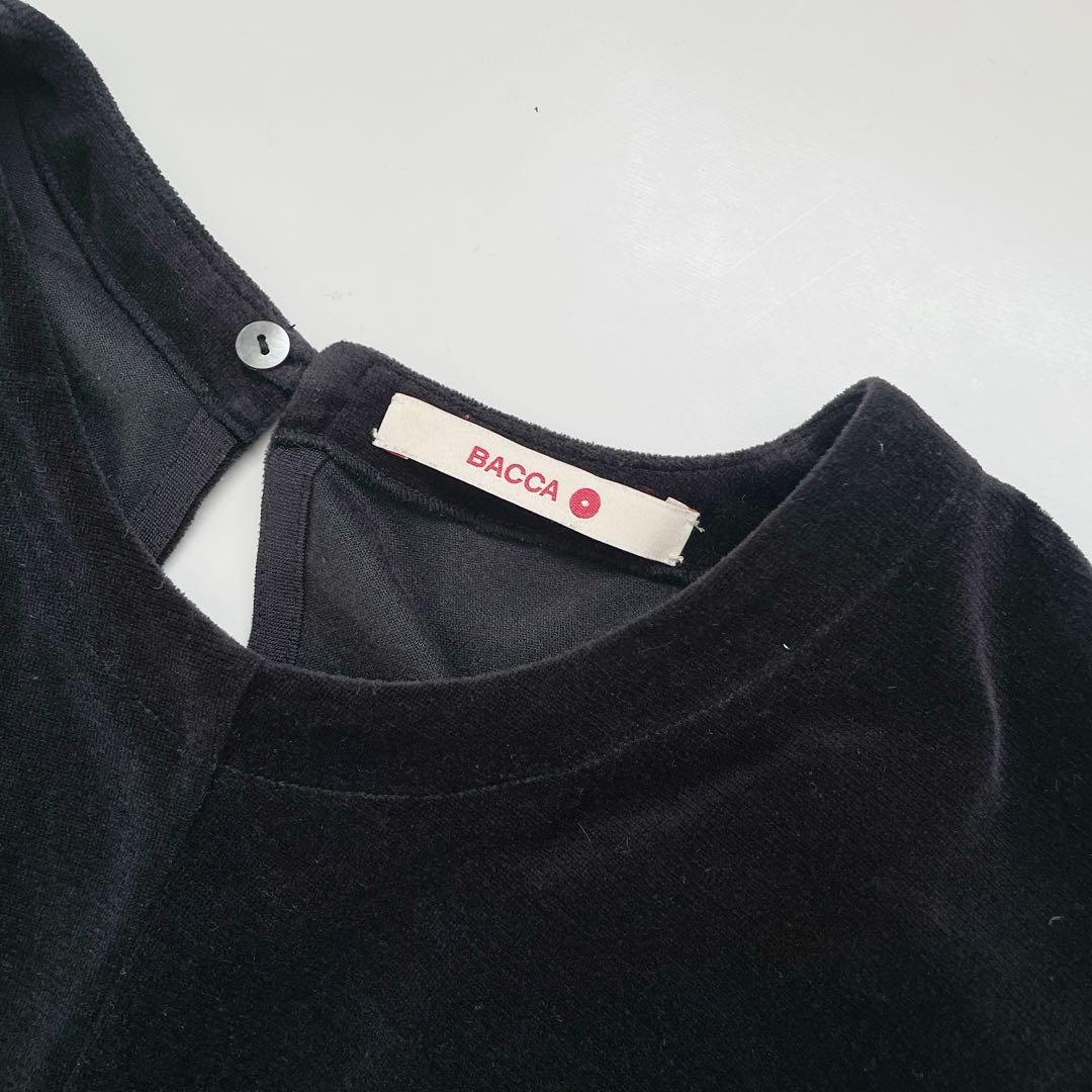 BACCA コットンベロアジャージーオールインワン