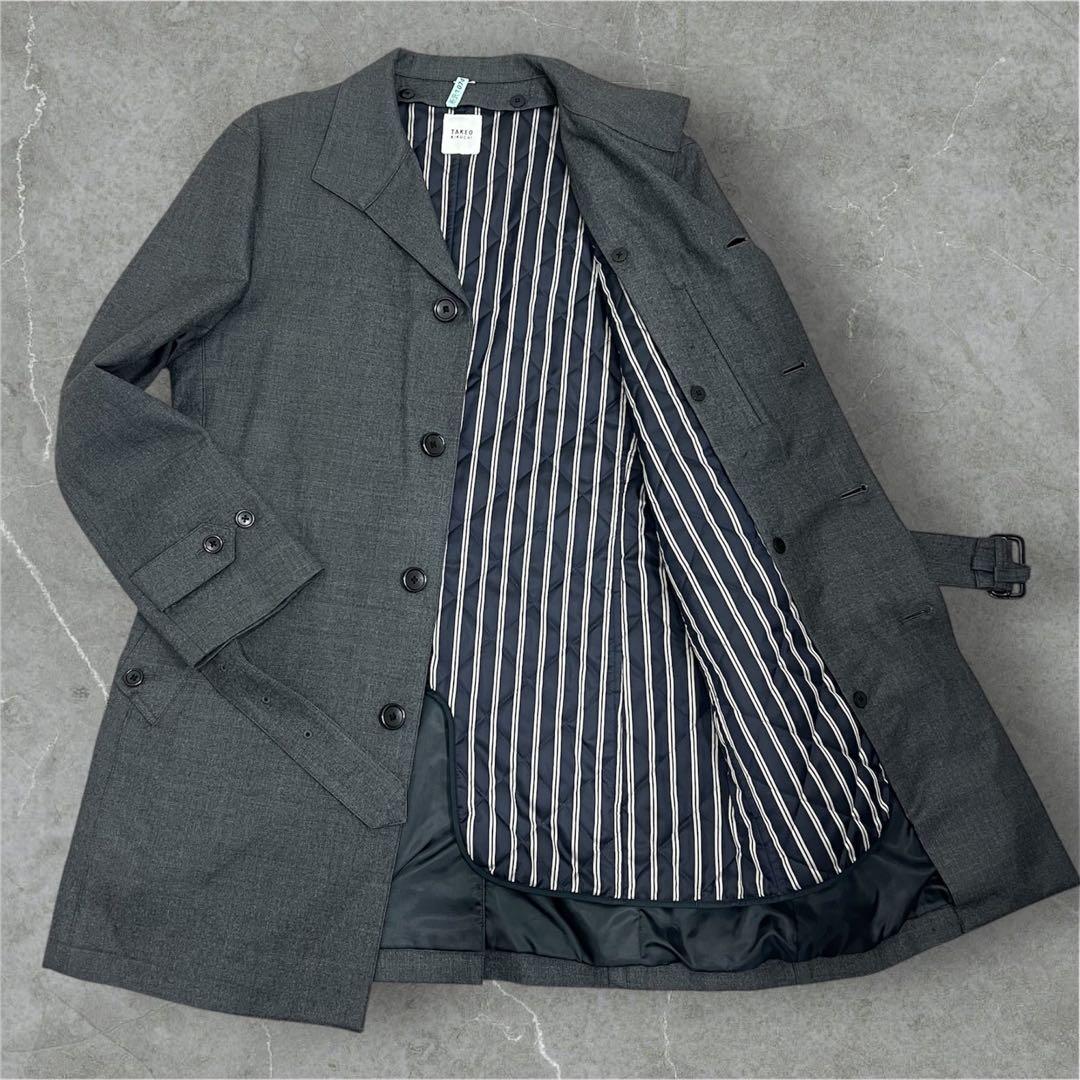 未使用級 タケオキクチ ライナー付2WAYコート L