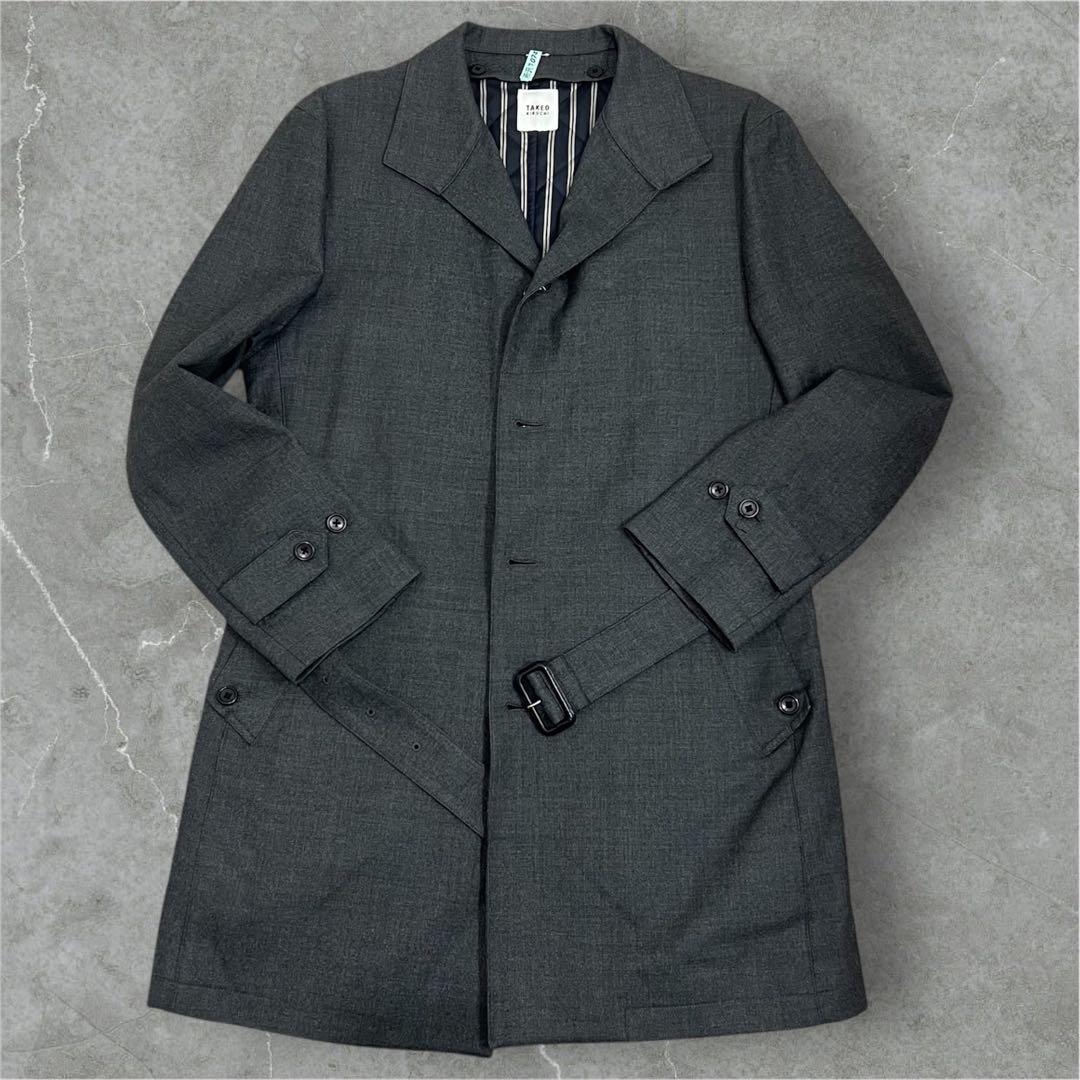 未使用級 タケオキクチ ライナー付2WAYコート L