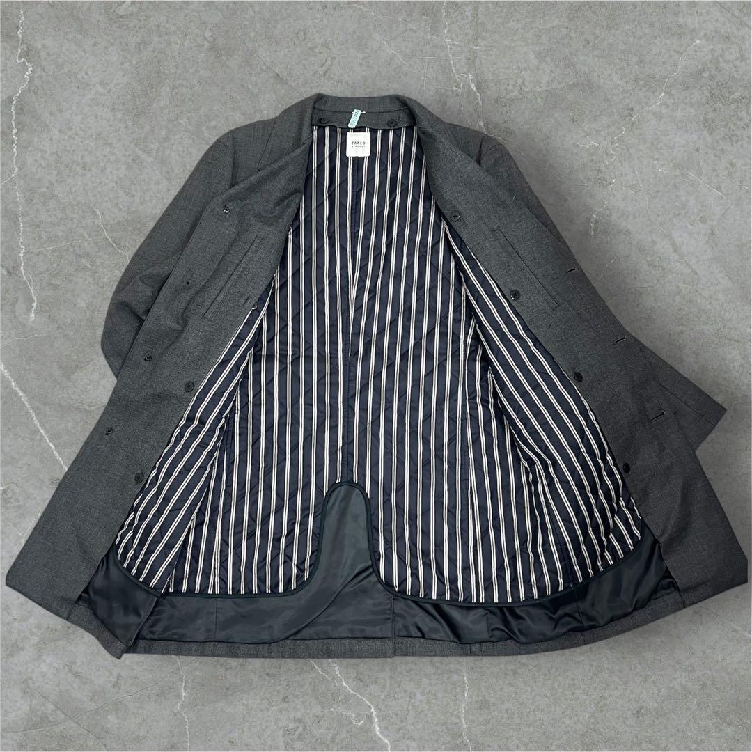 未使用級 タケオキクチ ライナー付2WAYコート L