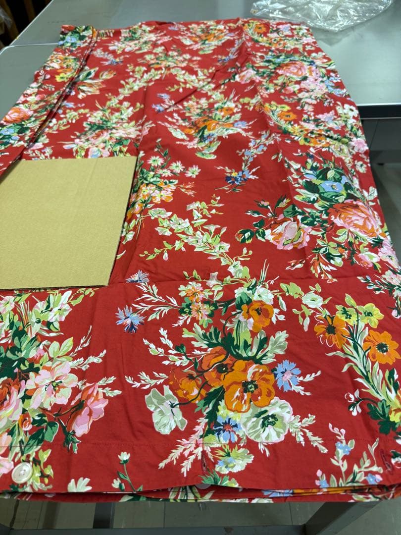 Ralph Lauren ラルフローレン 掛け布団カバー　ホーム、花柄、赤、