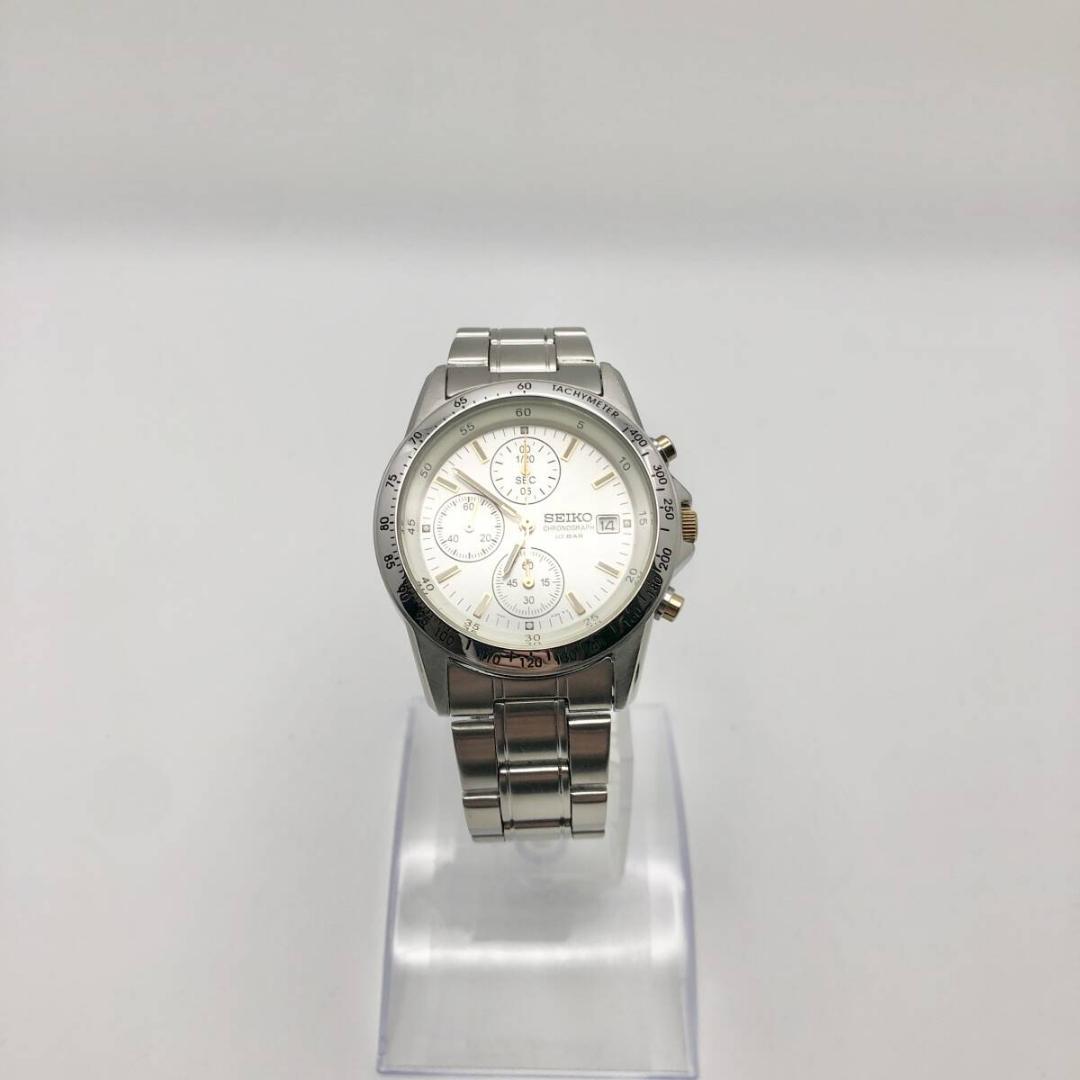 美品・稼働 SEIKO セイコー 7T92-0DW0 クロノグラフ 腕時計