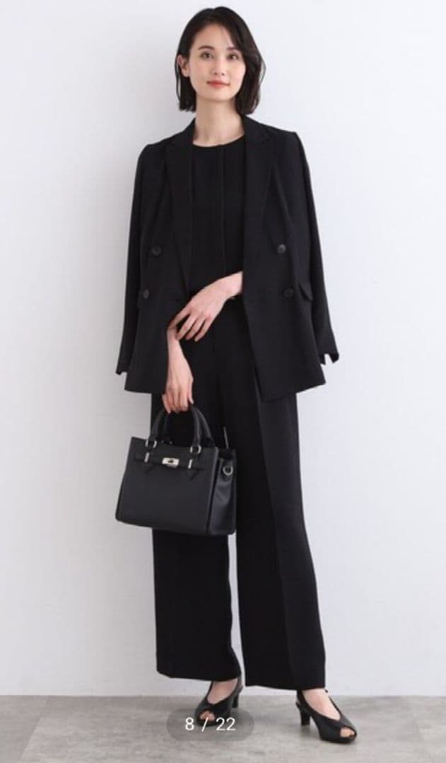 【極美品】INDIVI　インディヴィ　ジャケット　パンツ セットアップ　13号