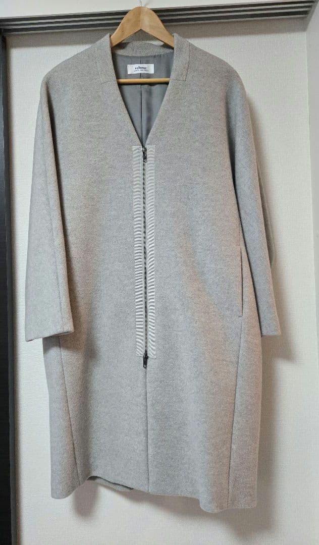 【未使用】JOURNAL STANDARDrelumeグレー ジップアップコート