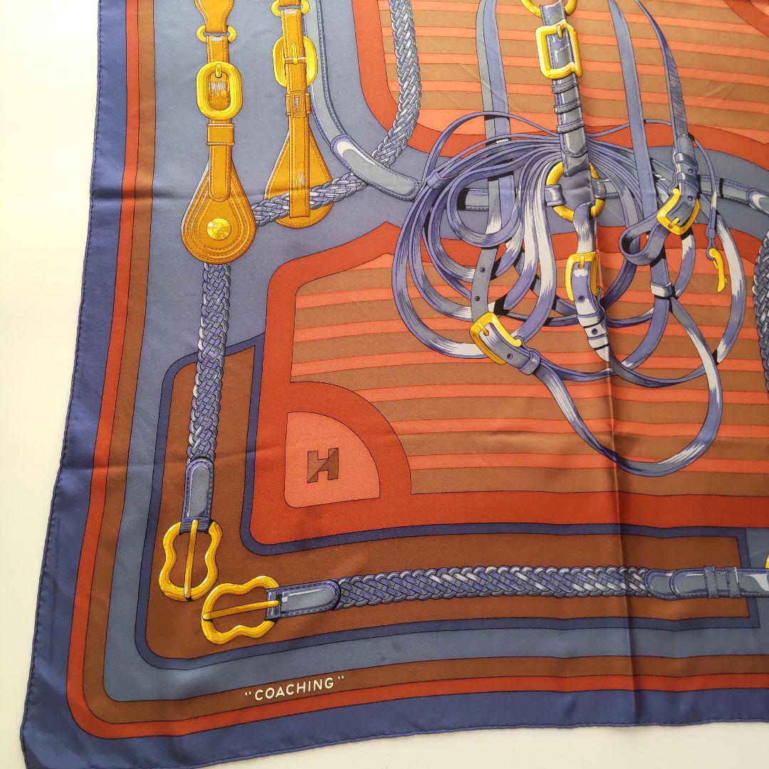 エルメス 23SS 復刻デザイン シルク スカーフ Coaching カレ90