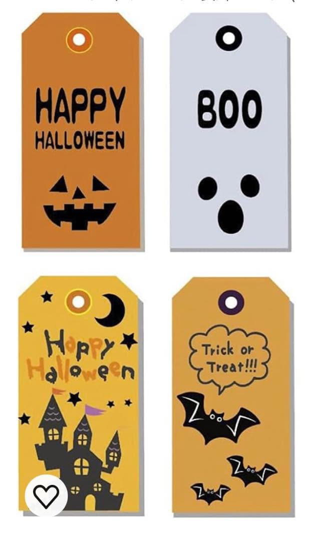 ハロウィン　カード　100枚入り