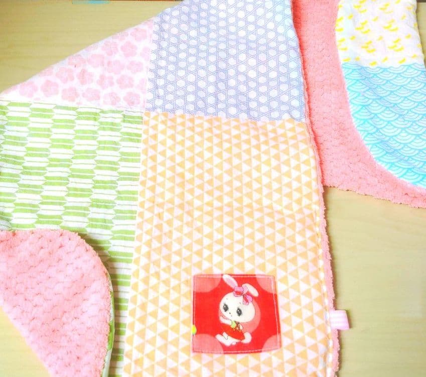 専用❤みかん＊ふわっサラ❤手拭いヘアドライタオル❤和柄パッチ＊ピンク系⭐