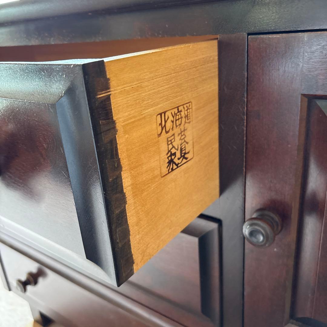 北海道民藝家具　アンティーク家具　ドレッサー　鏡台　北海道民芸家具