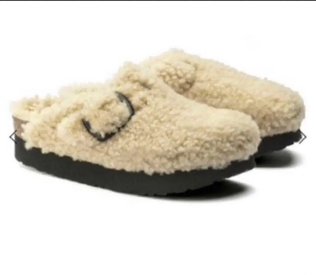 新品 ビルケンシュトック フレームワーク パピリオ ボストン ファー ボア 39