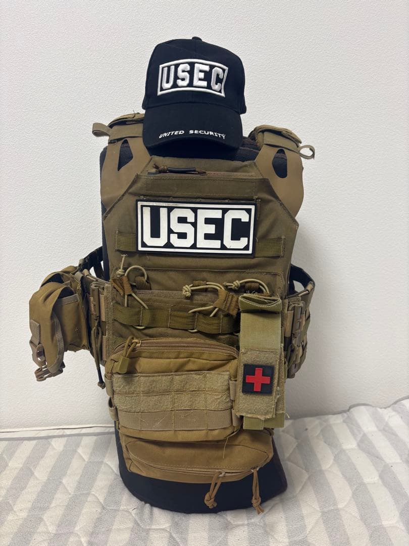 実物生地使用 modi製 JPCプレートキャリア タルコフ装備 usecキャップ