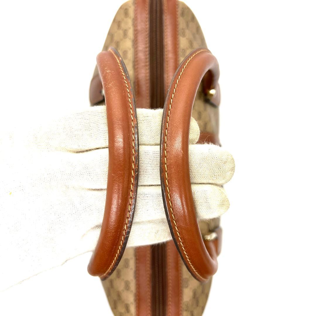 【極美品】グッチ ボストンバッグ シェリーライン マイクロGG PVC