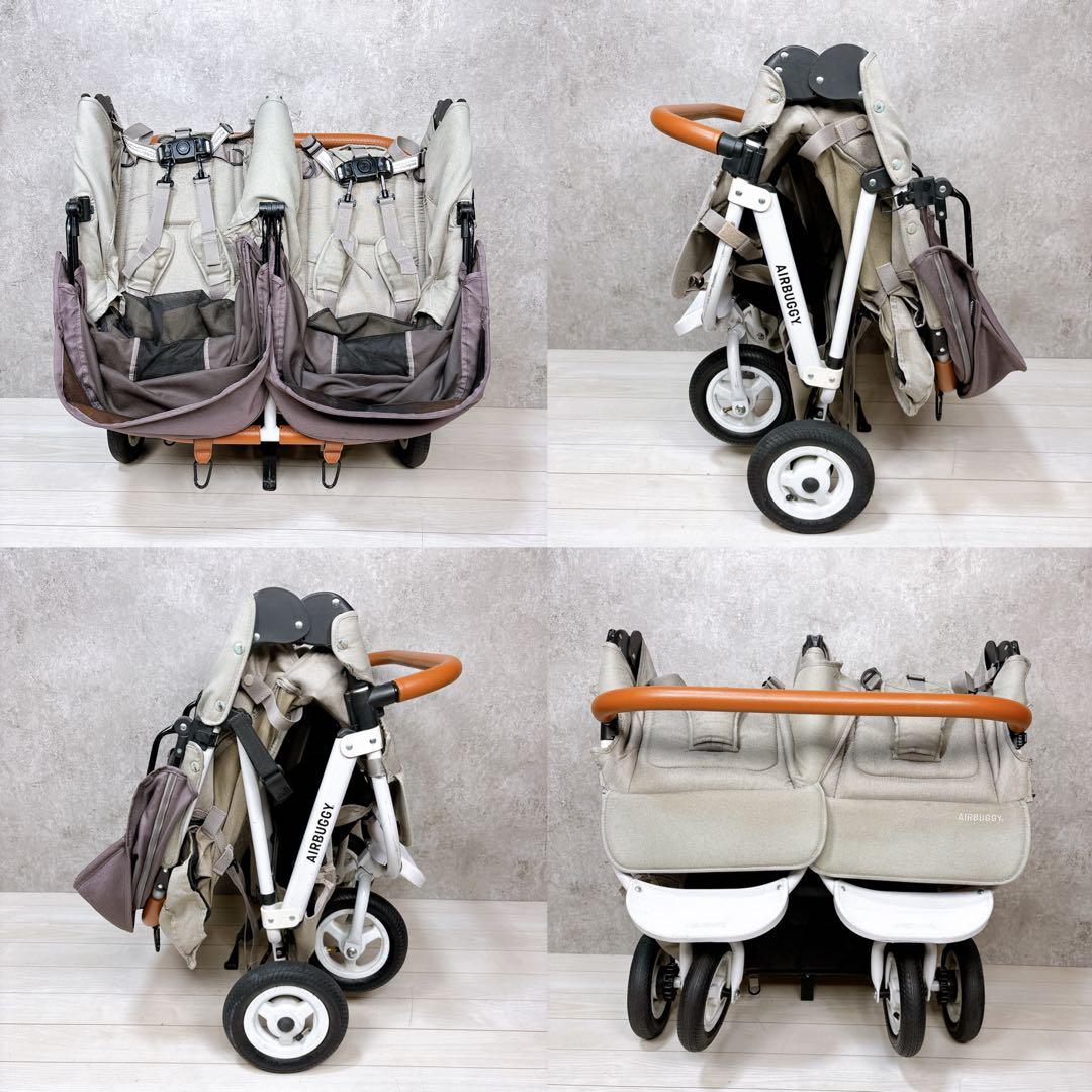 【送料込み】Airbuggy COCO DOUBLE EXフロムバース ストーン
