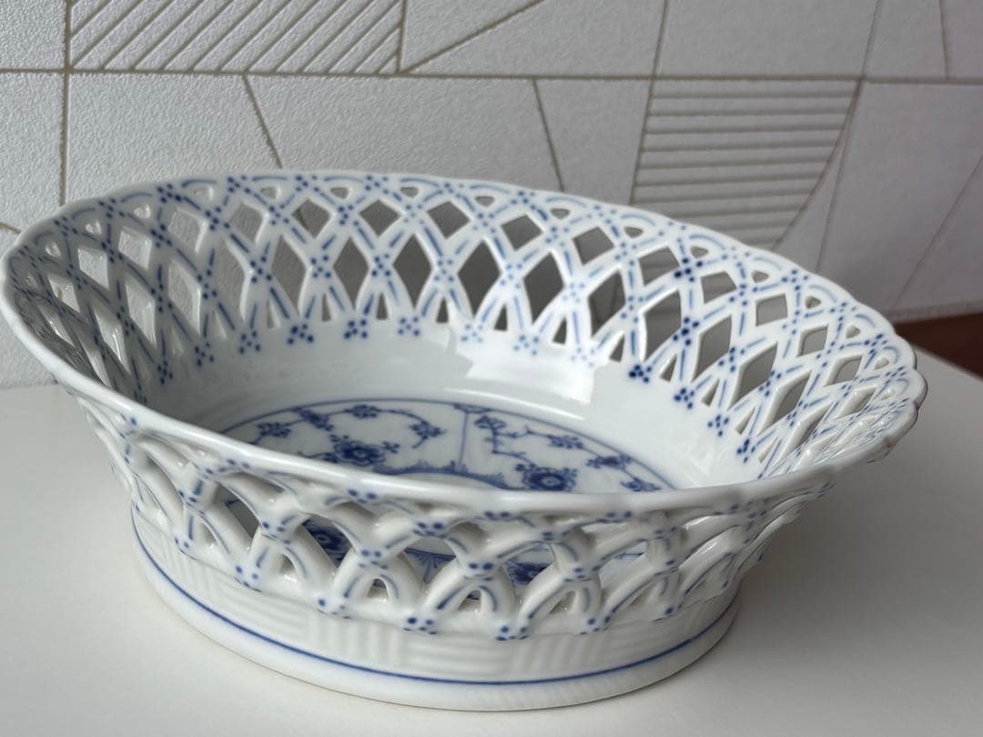 ロイヤルコペンハーゲン ボウル　ブルーフルーテッド フルレース