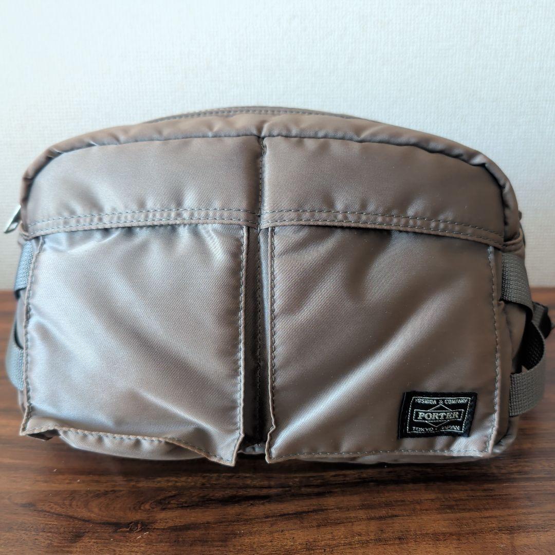希少 廃盤カラー PORTER TANKER ウエストバッグ グレー 2way