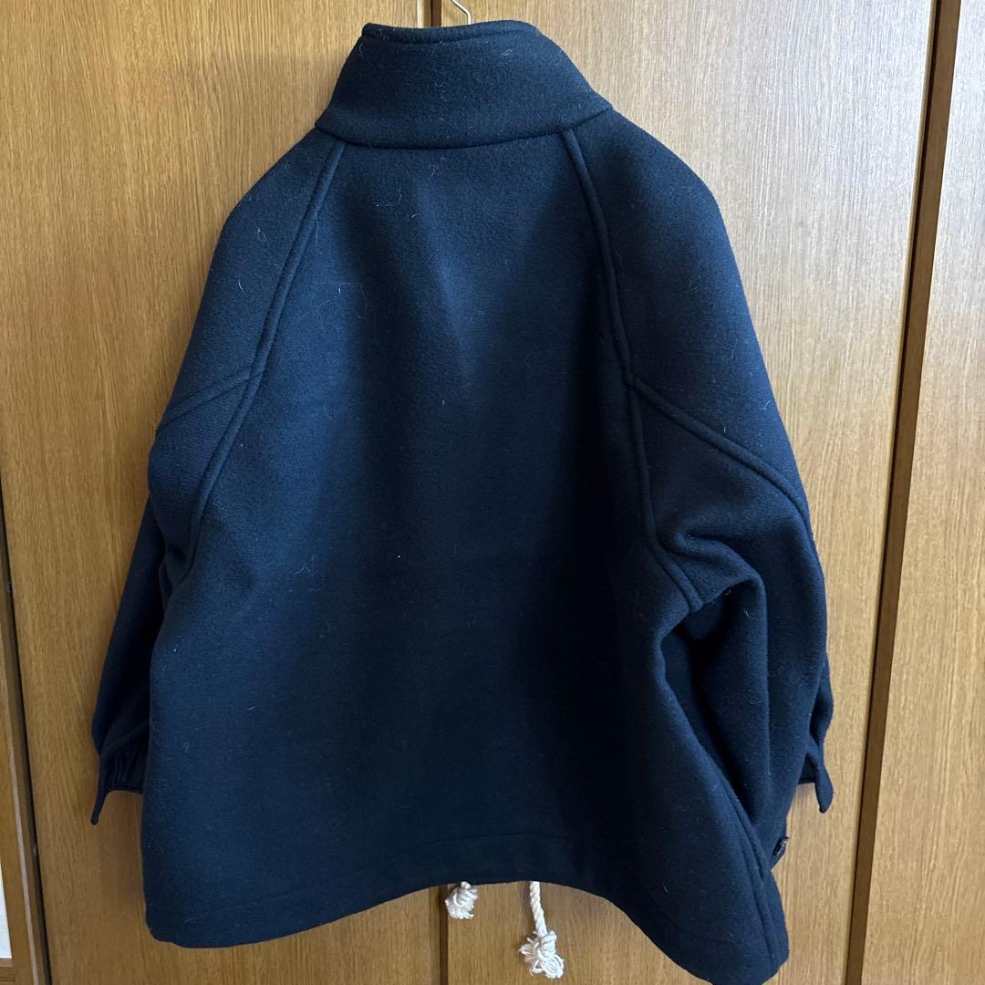 HYKE ブラック ダッフルコート 1 (SMALL)