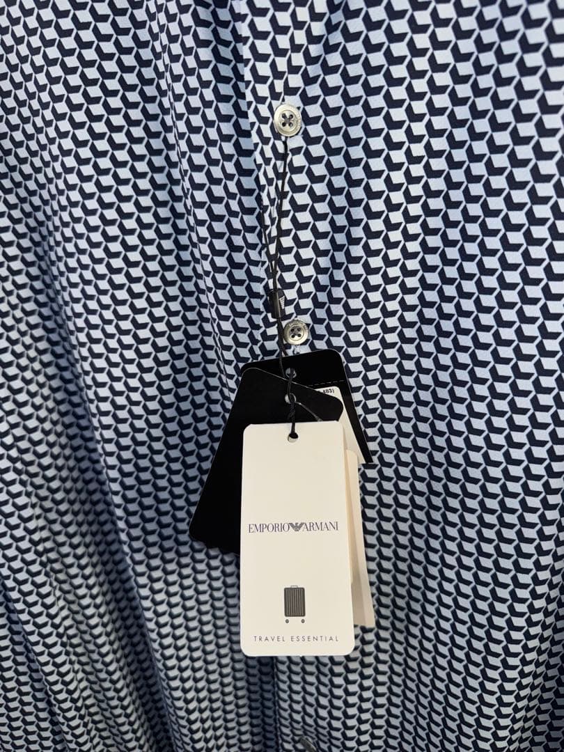 【エンポリオアルマーニ】新品タグ付き定価73,000円ストレッチドレスシャツL