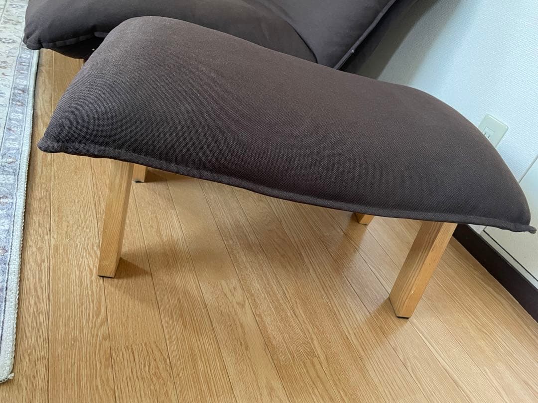 無印良品　ハイバックリクライニングソファ 2脚、オットマン