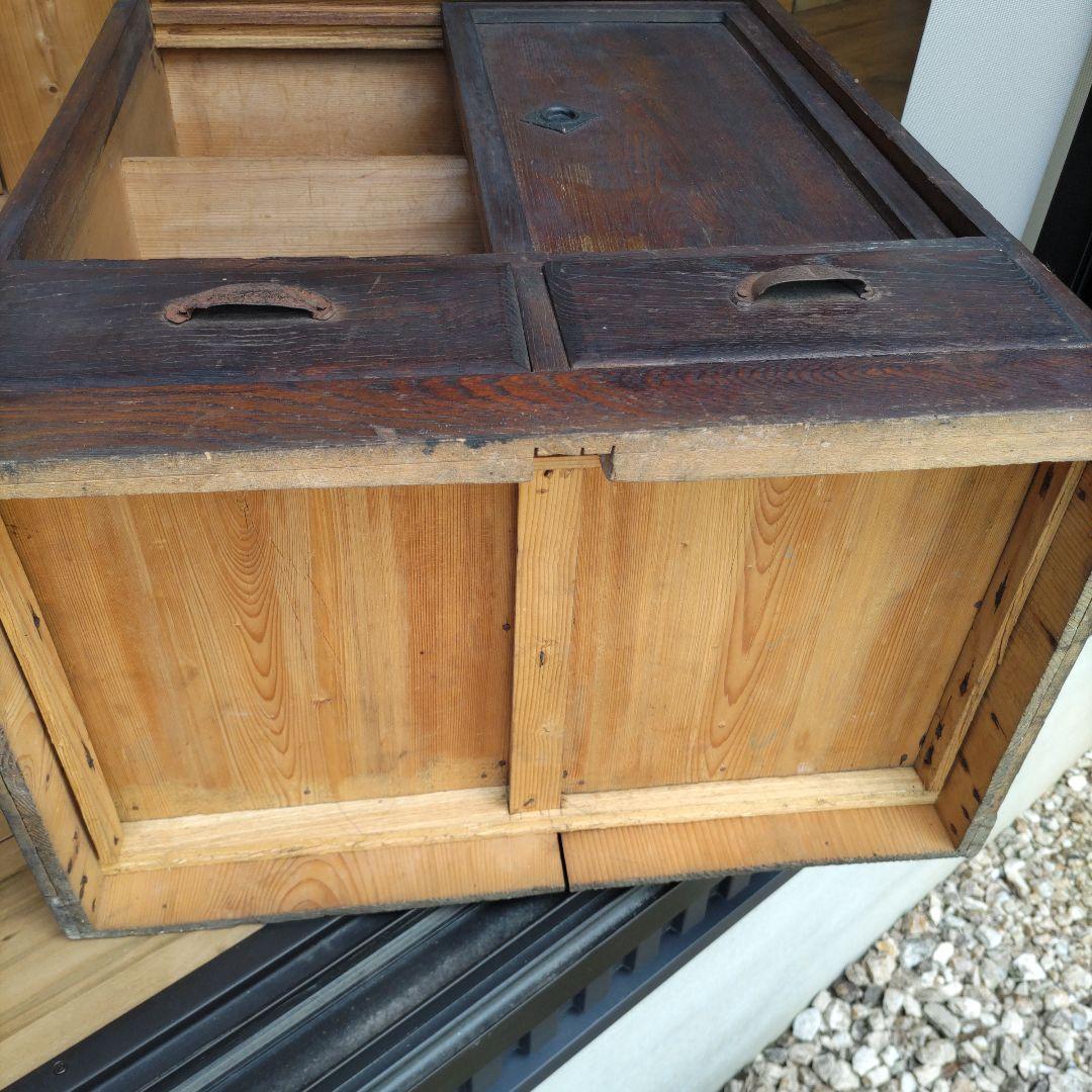 大正昭和　木製引き戸収納キャビネット　古民家　古本雑貨　アンティーク抽斗家具