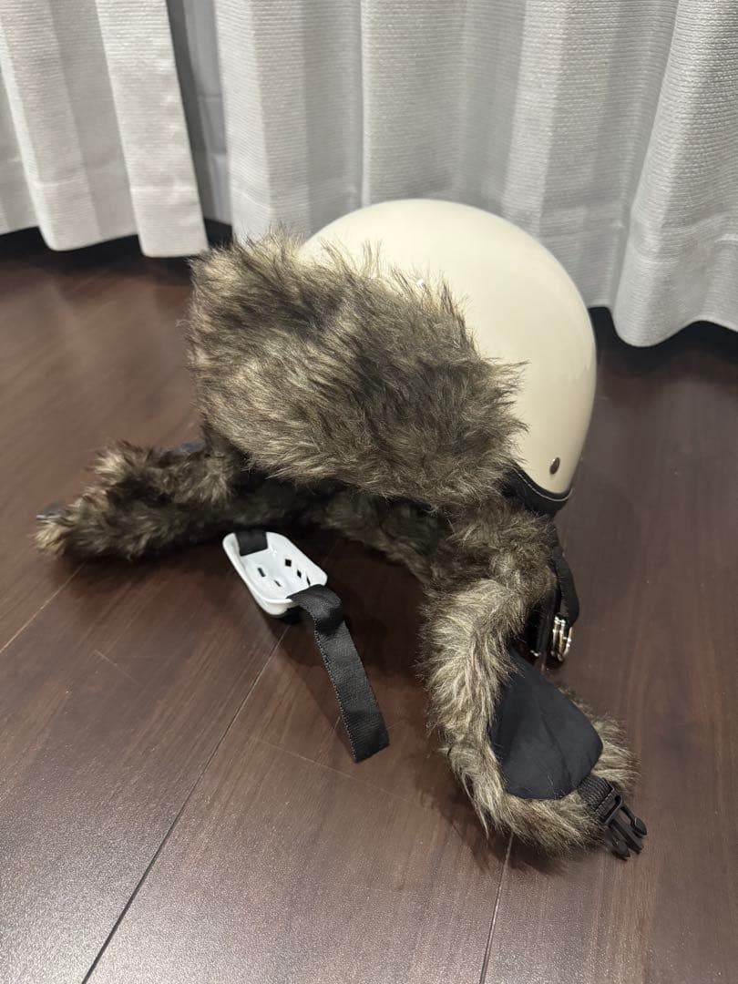 ショーティー ハーフヘルメット L ホワイト レトロ 未使用品