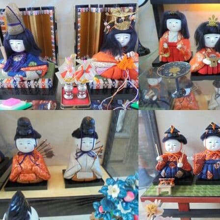 AKa5589　木目込 雛人形 ケースオルゴール付