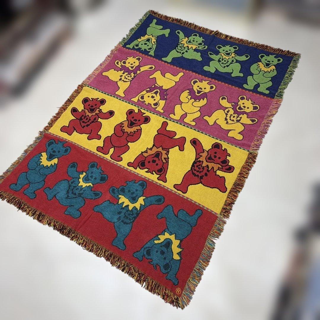 グレイトフル・デッド　ダンシングベアー　マルチカバー　ラグ　177x122