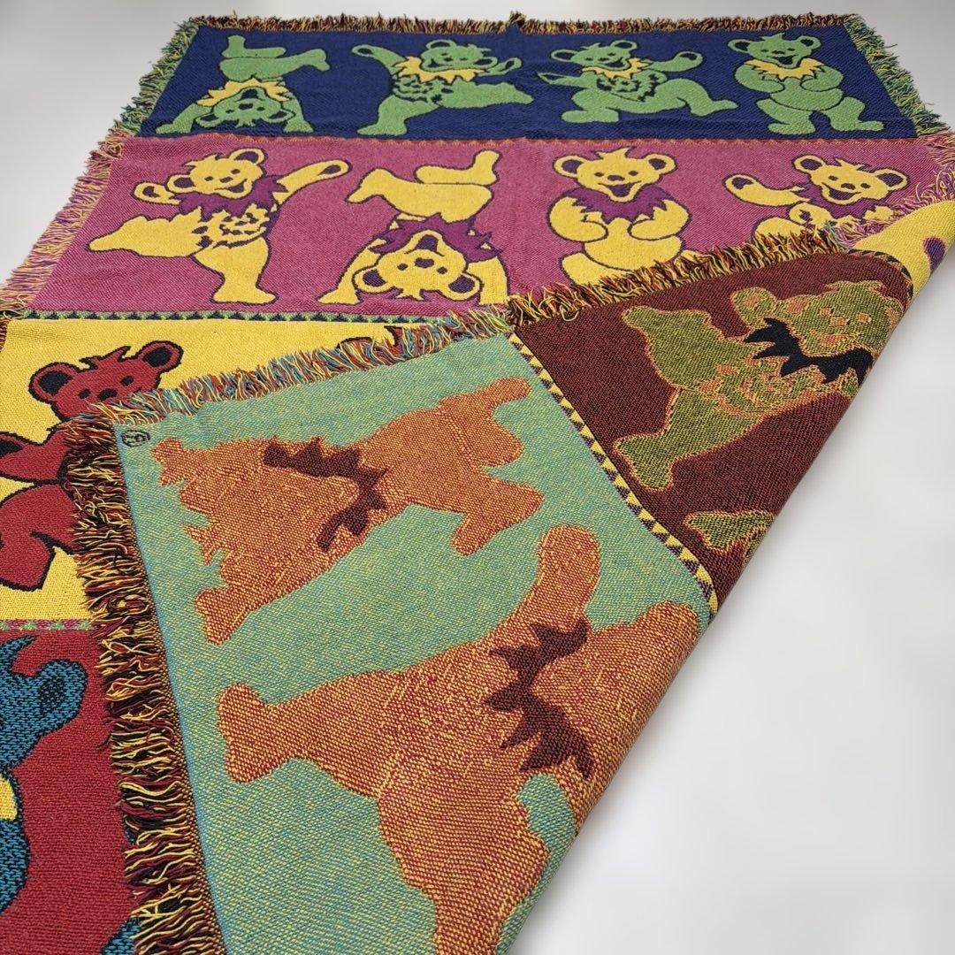 グレイトフル・デッド　ダンシングベアー　マルチカバー　ラグ　177x122