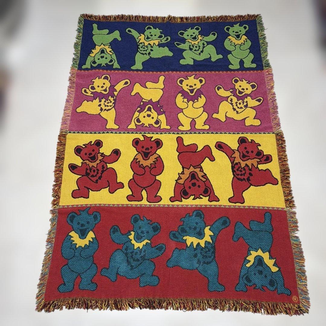 グレイトフル・デッド　ダンシングベアー　マルチカバー　ラグ　177x122