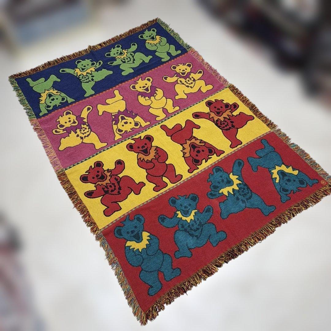 グレイトフル・デッド　ダンシングベアー　マルチカバー　ラグ　177x122