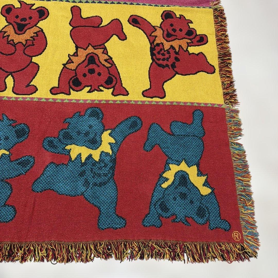 グレイトフル・デッド　ダンシングベアー　マルチカバー　ラグ　177x122