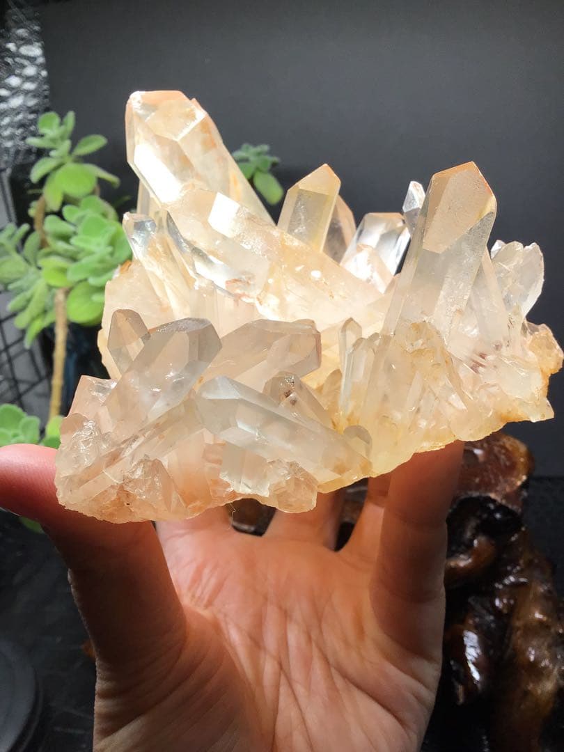 【爆レア‼️　聖美‼️ 結晶‼️】マニカラン産ピンクヒマラヤ水晶クラスター