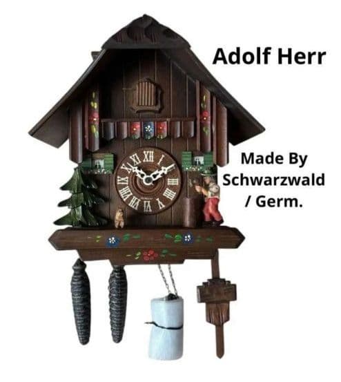 Adolf Herr Schwarzwald/Germ 高級鳩時計　壁掛け時計