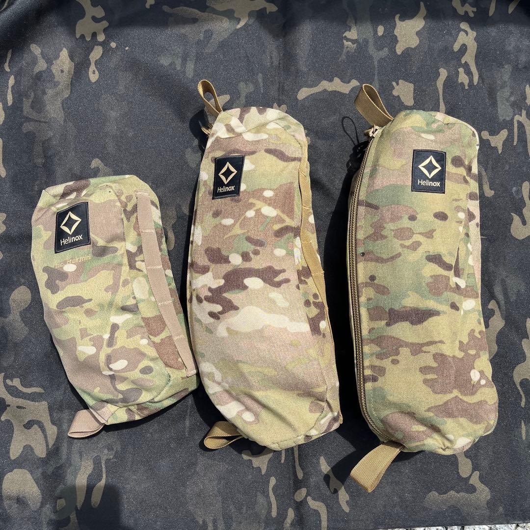 (Helinox)ヘリノックス　タクティカルチェア　マルチカモ　ファミリーセット
