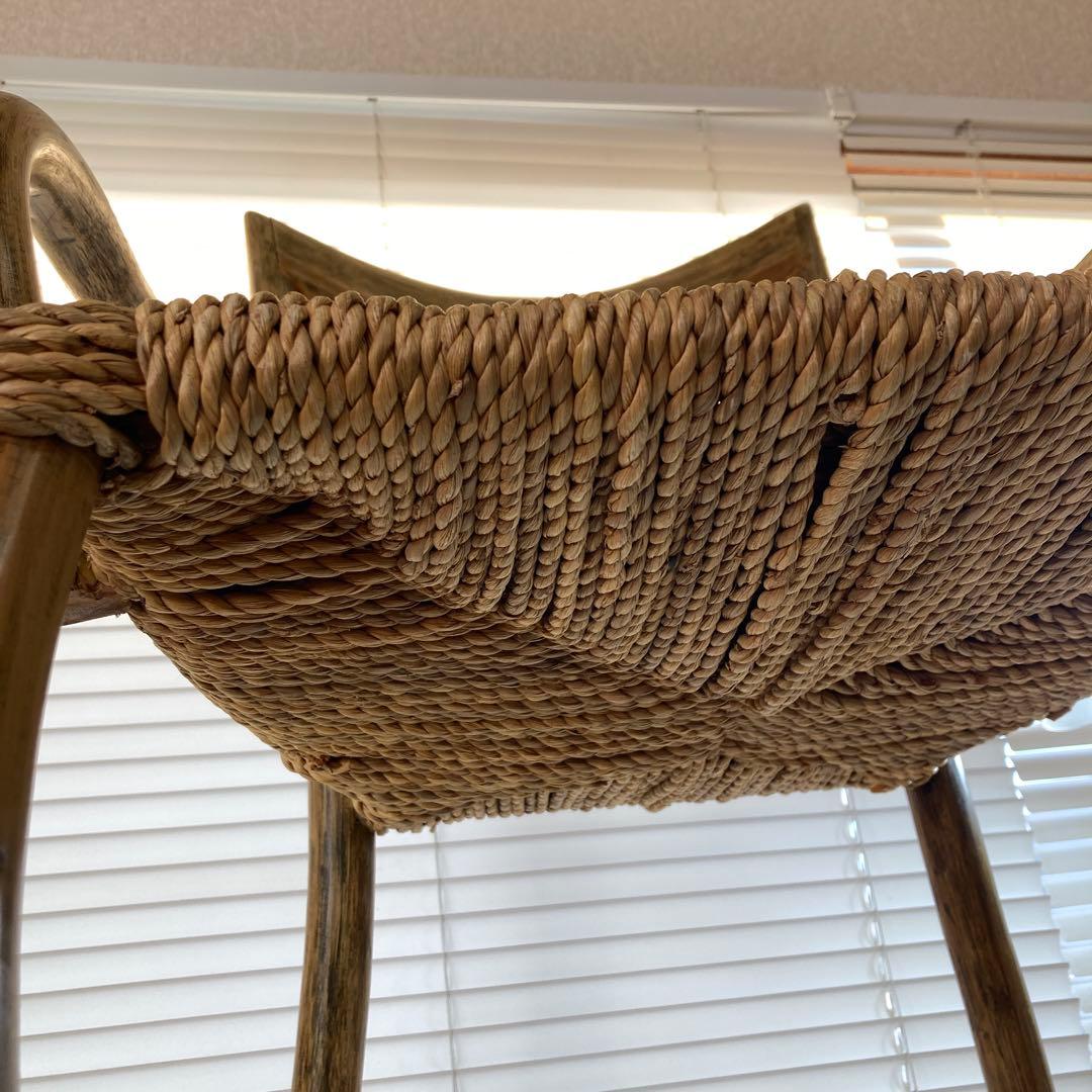 天然素材 アームチェア