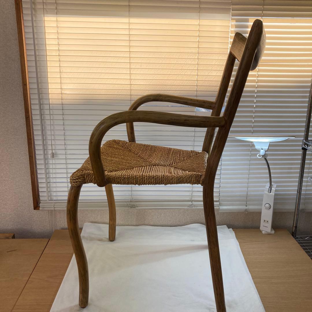 天然素材 アームチェア