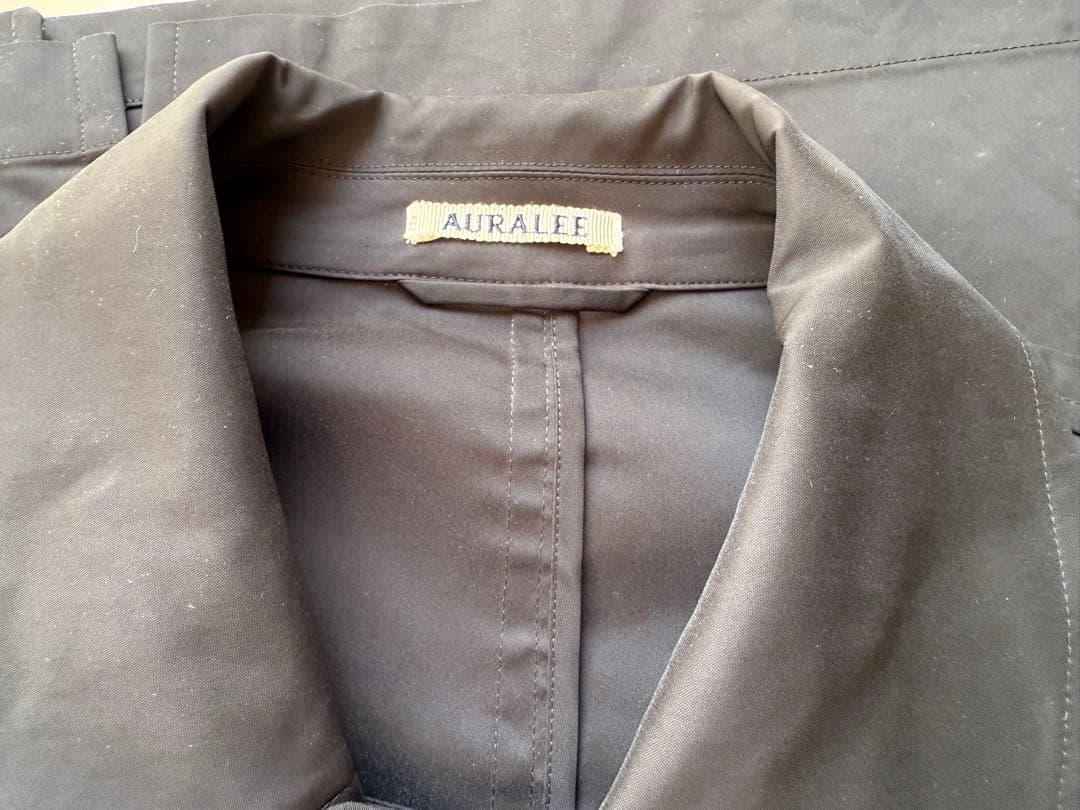 AURALEE オーラリーとスタイリスト私物 ステンカラーコート 5 ブラック