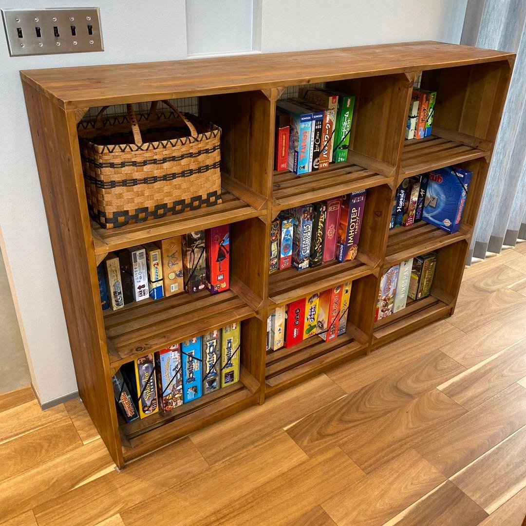 【美品】クラッシュゲート アネットⅡ オープンシェルフ 3列3段