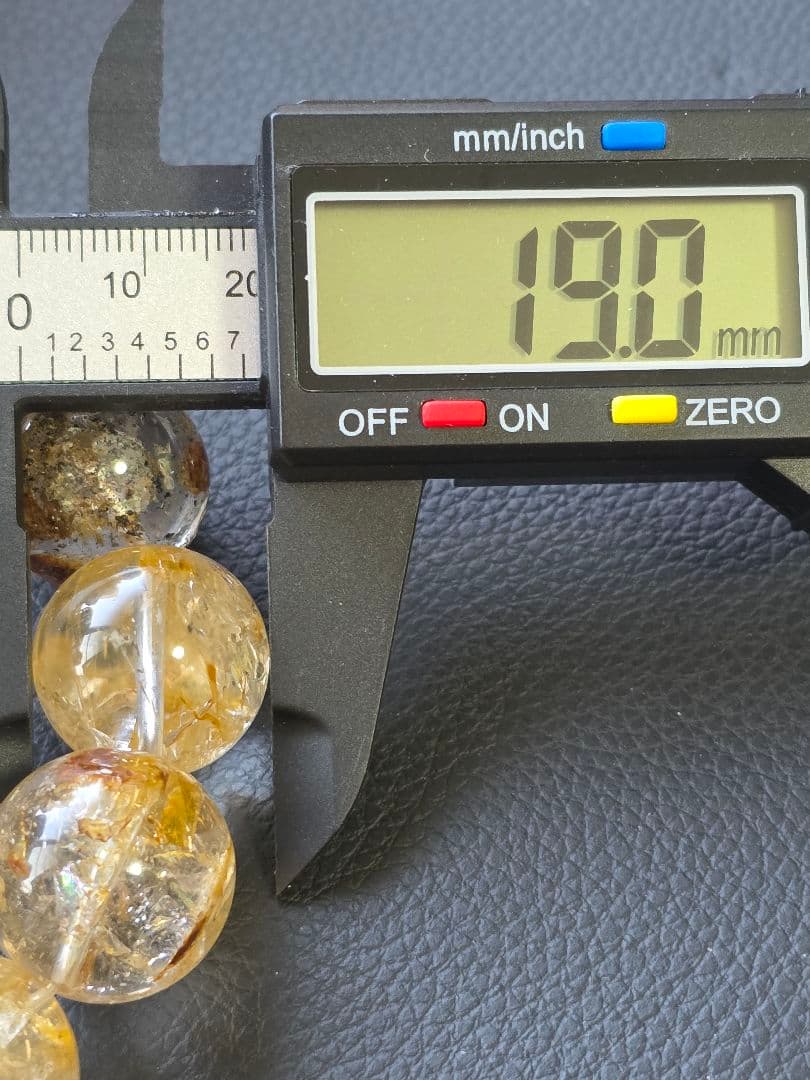 19mm✨　大玉　エレスチャルクォーツ　ブレスレット