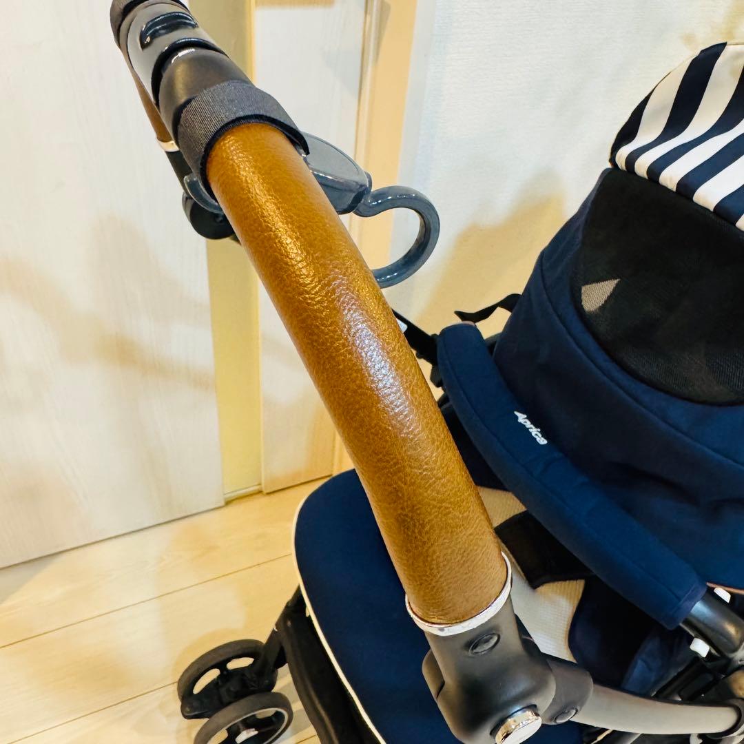 ひ*な様 【美品✨】アップリカ　ベビーカー　ラクーナビッテ クッション⭐︎ レザ