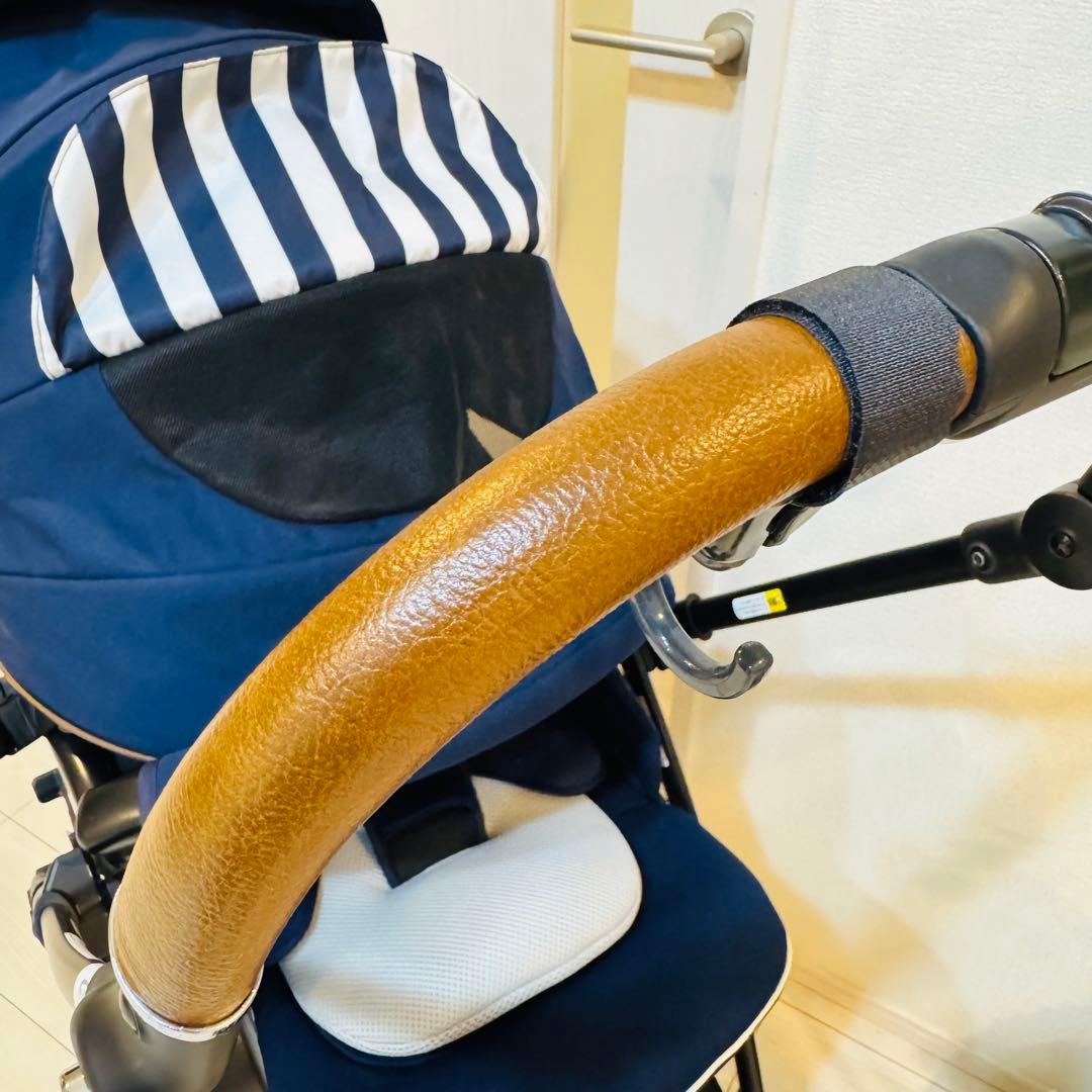 ひ*な様 【美品✨】アップリカ　ベビーカー　ラクーナビッテ クッション⭐︎ レザ