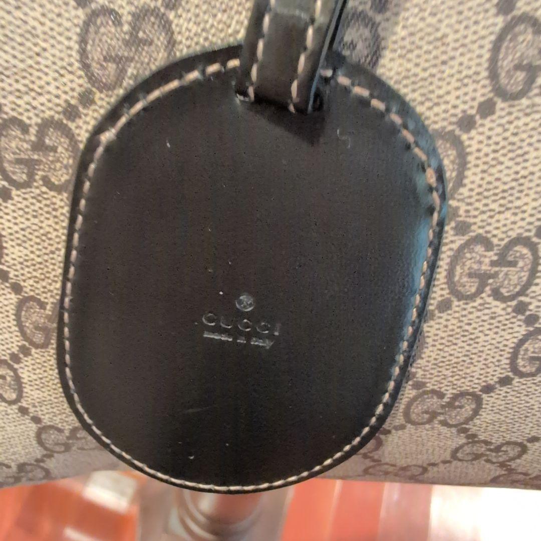 GUCCI GGキャンバス トートバッグ ベージュ/ブラックリバーシブル