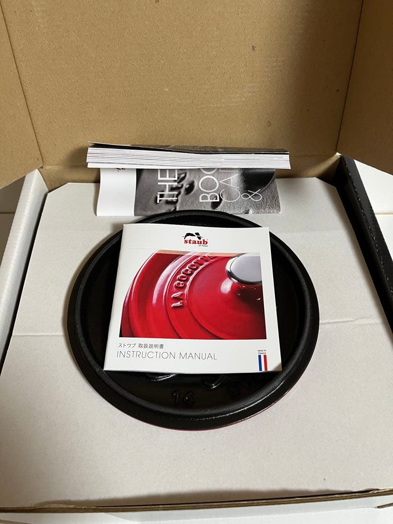 ストウブ ラ・ココット de GOHAN M 16 cm チェリー, 鋳鉄