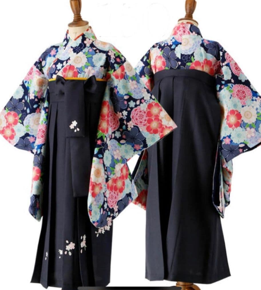 キャサリンコテージ 袴 160◆卒服 卒業式 着物 和装 袴セットフォーマル 紺