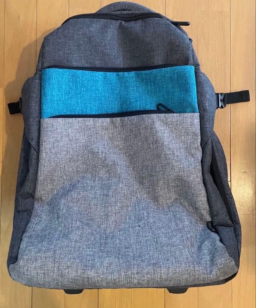 モアエルグ MOIERG キャリー リュック グレー 青 軽量 静音