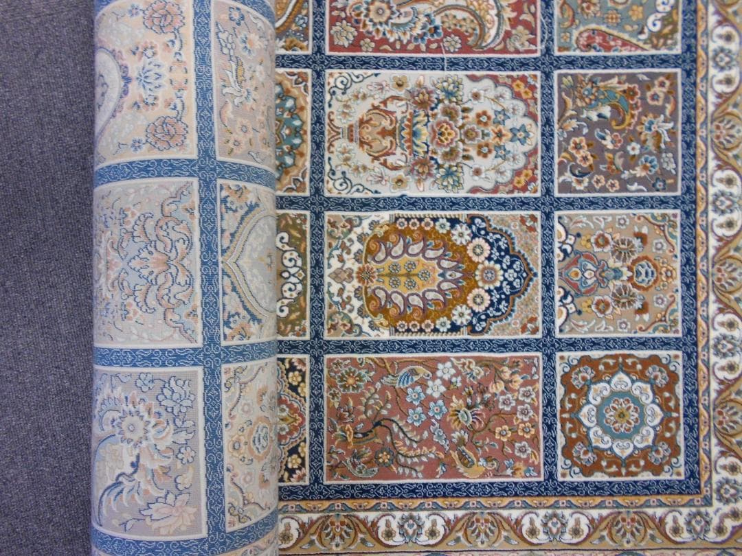 225万ノット！超高密度織 絨毯！本場 イラン産150×225cm‐200261