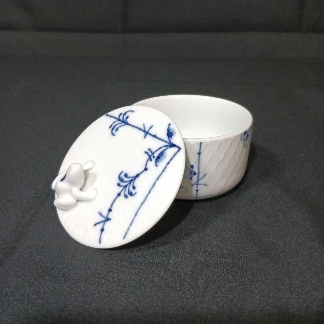 ロイヤルコペンハーゲン　ブルーパルメッテ　シュガーボックス　蓋物　蛙　フロッグ