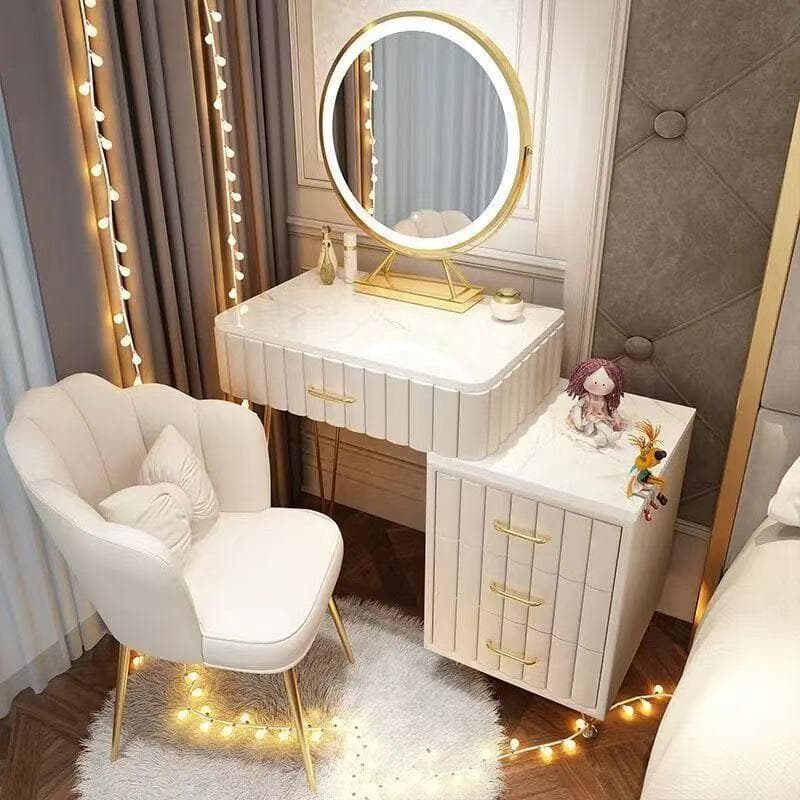 クリーム色 ドレッサー 訳あり品写真をご確認 デスクのみ J108-60-01