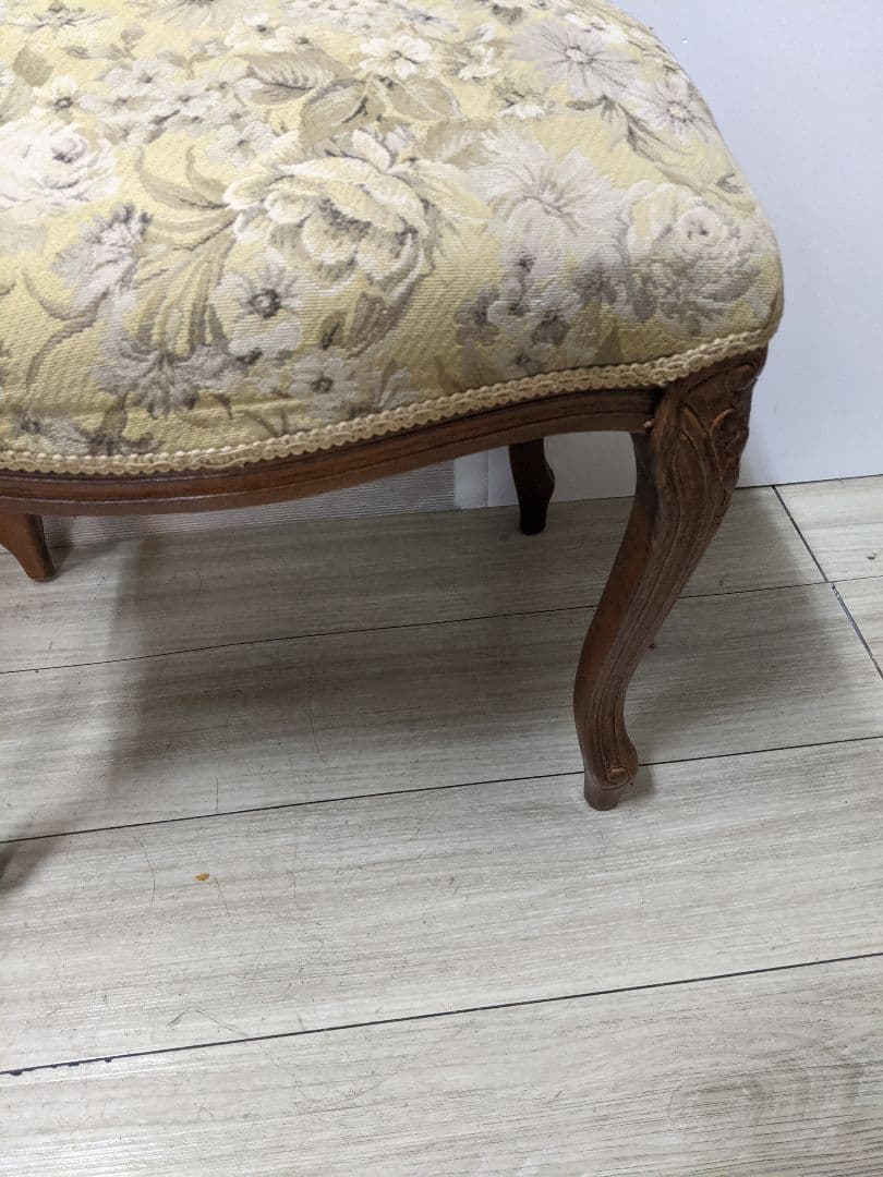 アンティーク スツール ネコ脚 オットマン クラシック ロココ エレガント