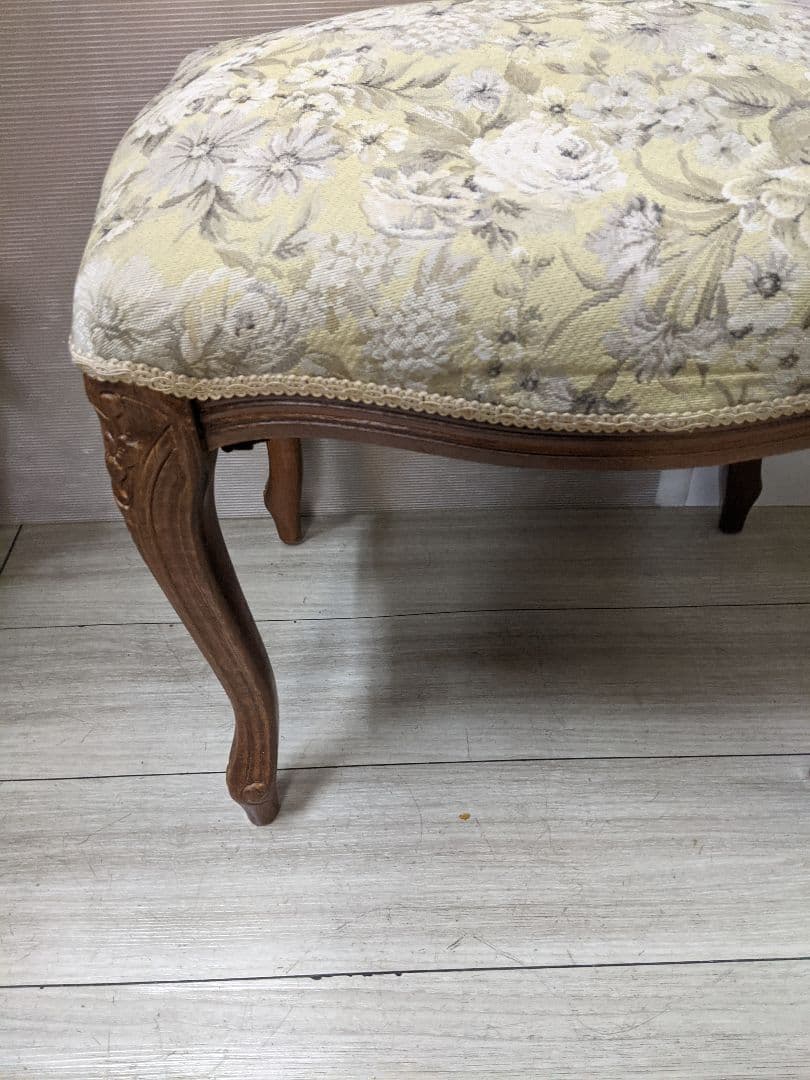 アンティーク スツール ネコ脚 オットマン クラシック ロココ エレガント